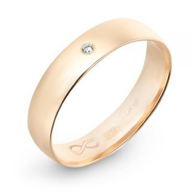 Обручальное кольцо R01-WED-00001-М7653 - Ювелирный бренд Московский ювелирный завод