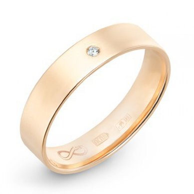 Обручальное кольцо R01-WED-00002-М7654 - Ювелирный бренд Московский ювелирный завод