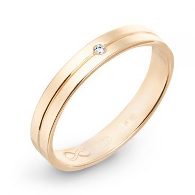 Обручальное кольцо R01-WED-00008-М7657 - Ювелирный бренд Московский ювелирный завод