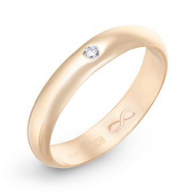 Обручальное кольцо R01-WED-00013-М7658 - Ювелирный бренд Московский ювелирный завод