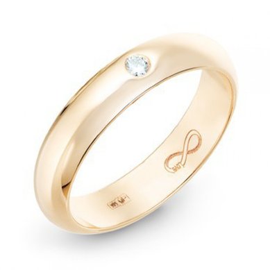 Обручальное кольцо R01-WED-00015-М7659 - Ювелирный бренд Московский ювелирный завод