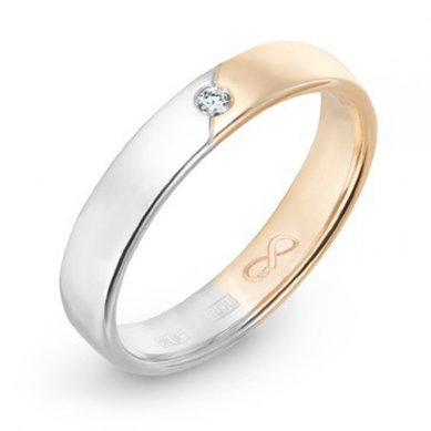 Обручальное кольцо R01-WED-00016-М7660 - Ювелирный бренд Московский ювелирный завод