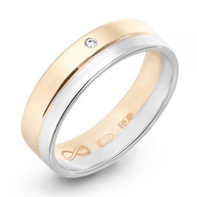 Обручальное кольцо R01-WED-00025-М7669 - Ювелирный бренд Московский ювелирный завод