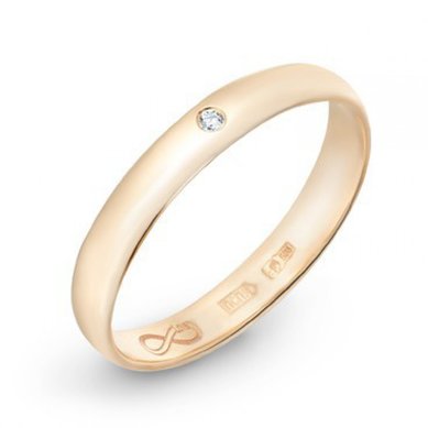 Обручальное кольцо R01-WED-00026-М7670 - Ювелирный бренд Московский ювелирный завод