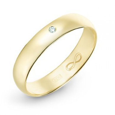 Обручальное кольцо R01-WED-00027-М7671 - Ювелирный бренд Московский ювелирный завод