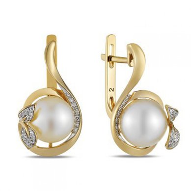 Серьги E108-1982362CP-R17-М7680 - Ювелирный бренд Московский ювелирный завод