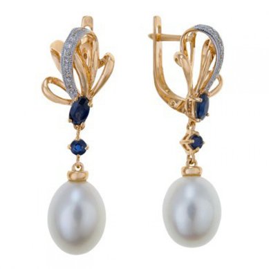 Серьги E77-E46845-CPSA-R17-М7690 - Ювелирный бренд Московский ювелирный завод