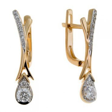 Серьги E108-1981960CD-М7695 - Ювелирный бренд Московский ювелирный завод