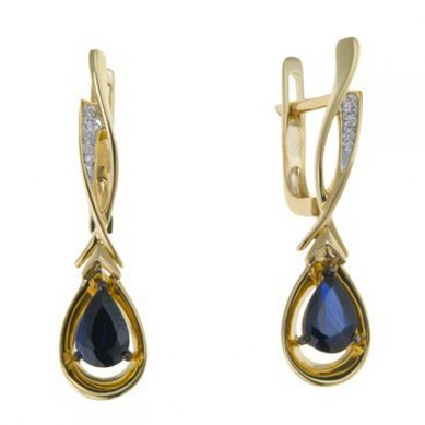 Серьги E108-1982076CS-М7696 - Ювелирный бренд Московский ювелирный завод