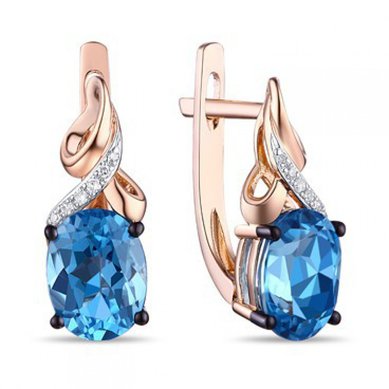 Серьги E2607-1982855CB-R17-М7713 - Ювелирный бренд Московский ювелирный завод