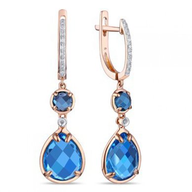 Серьги E2607-1982879CBX-R17-М7714 - Ювелирный бренд Московский ювелирный завод